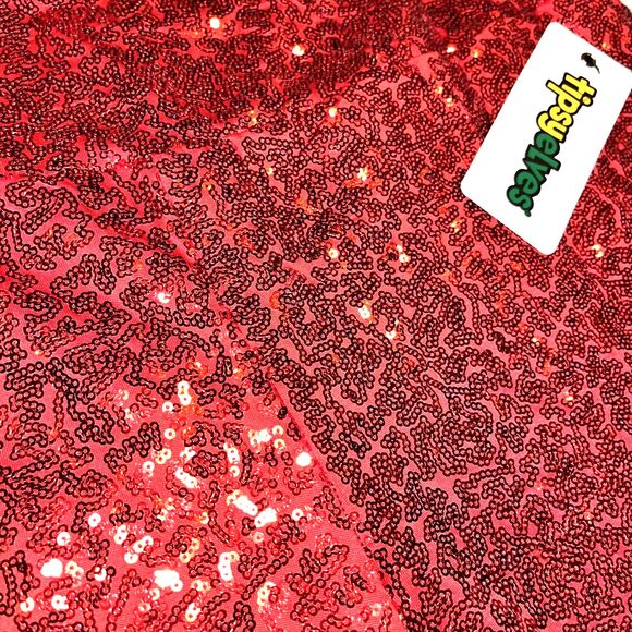 Tipsy Elves Red Sequin High-Waisted Leggings 1X NWT - Picture 6 of 8